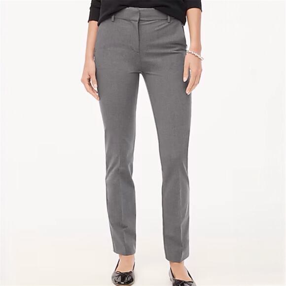 J.Crew Factory Slim Fit Full Length Trouser Pant Office CB286 Heathered Grey 10 - Picture 2 of 14